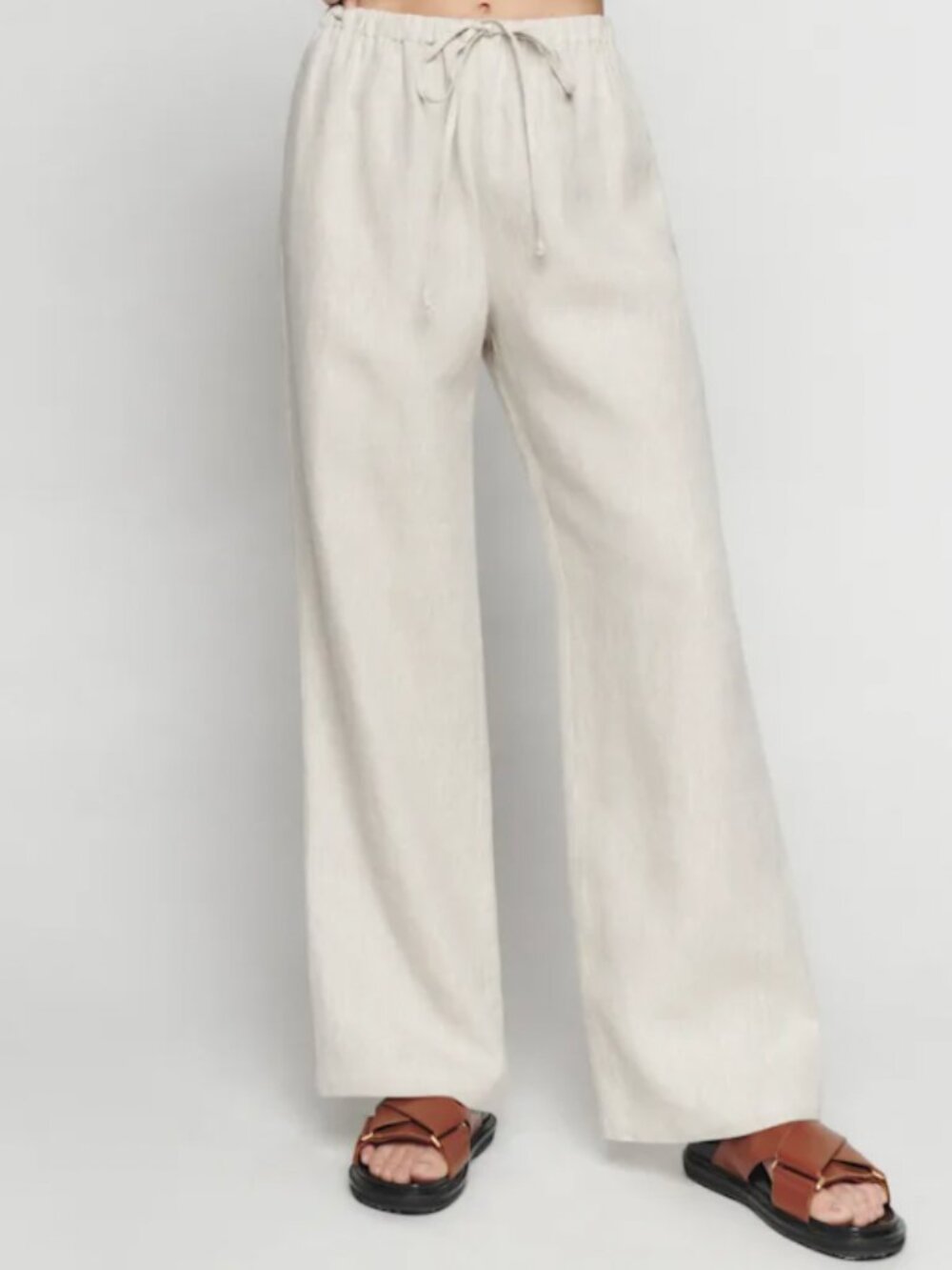 NWT Reformation Olina 100% Linen Short Pant - Oatmeal - XSP